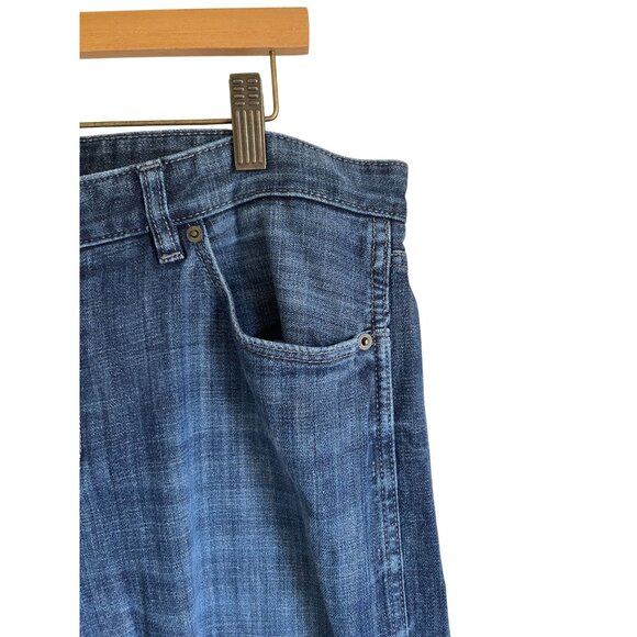 Banana Republic Factory Size 34 x 34 Dark Wash Straight Leg Jeans - Picture 6 of 7